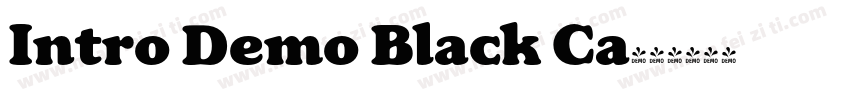 Intro Demo Black Ca字体转换